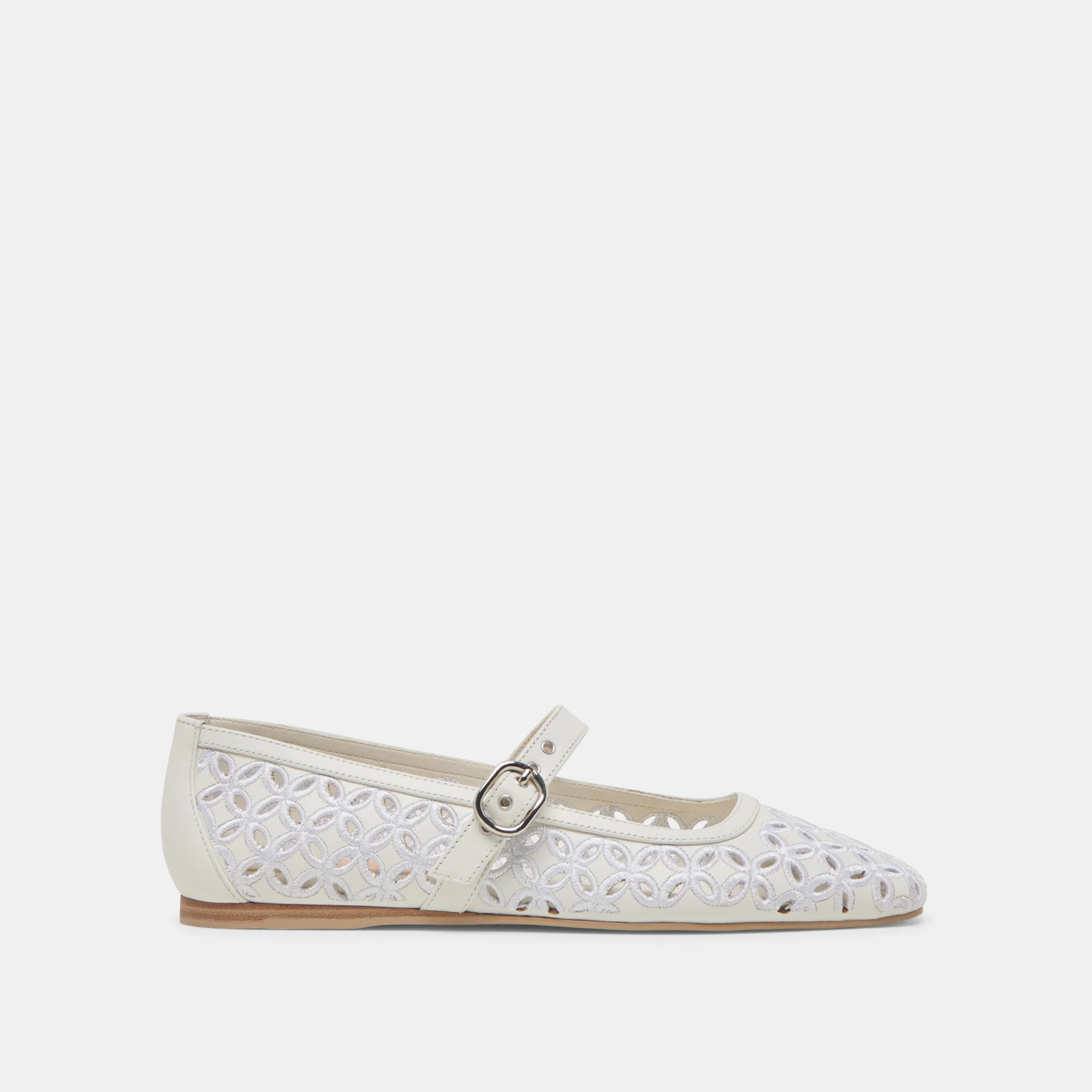RODNI EYELET PERF BALLET FLATS TRUE WHITE LEATHER 1 RODNI EYELET PERF BALLET FLATS TRUE WHITE LEATHER