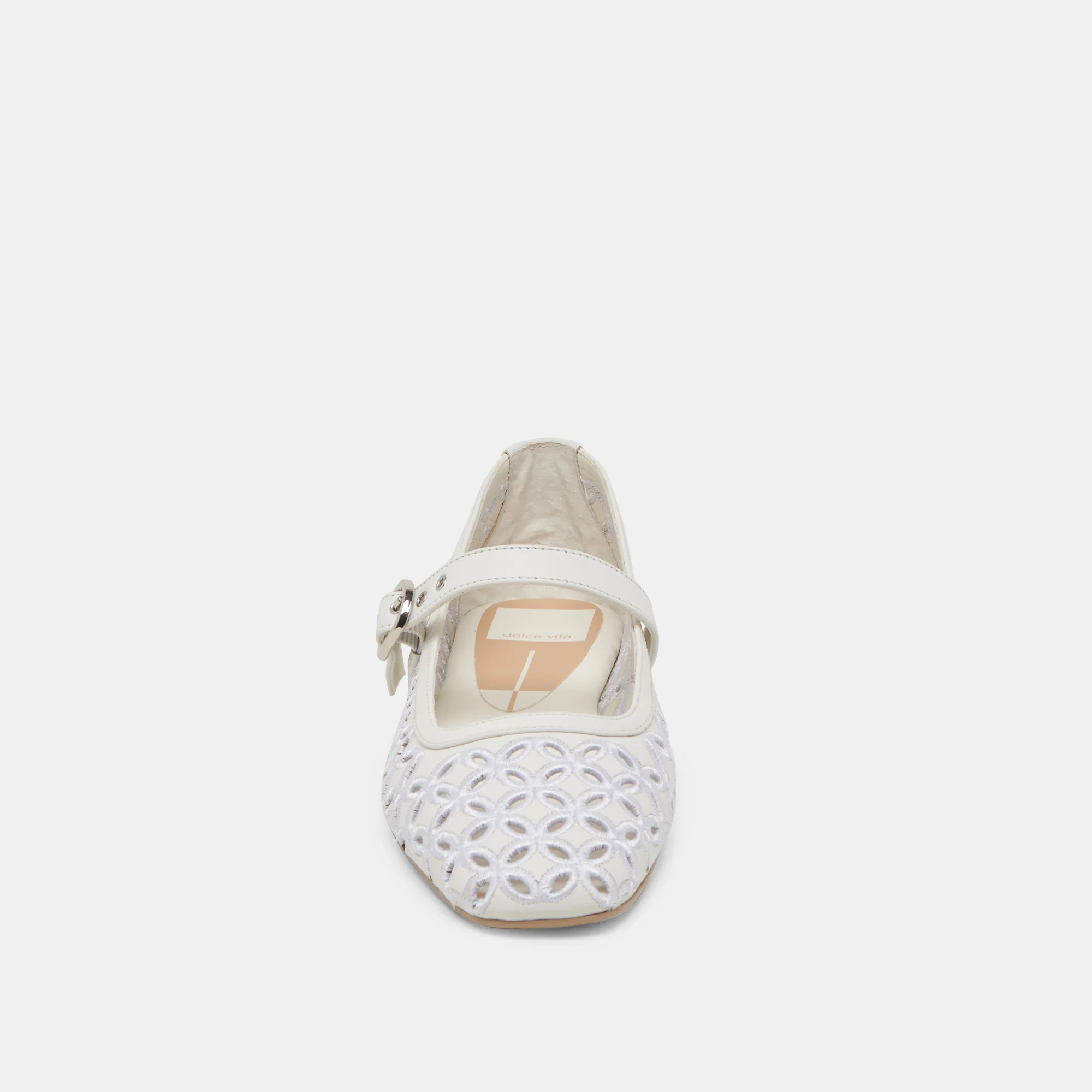 RODNI EYELET PERF BALLET FLATS TRUE WHITE LEATHER 23 RODNI EYELET PERF BALLET FLATS TRUE WHITE LEATHER