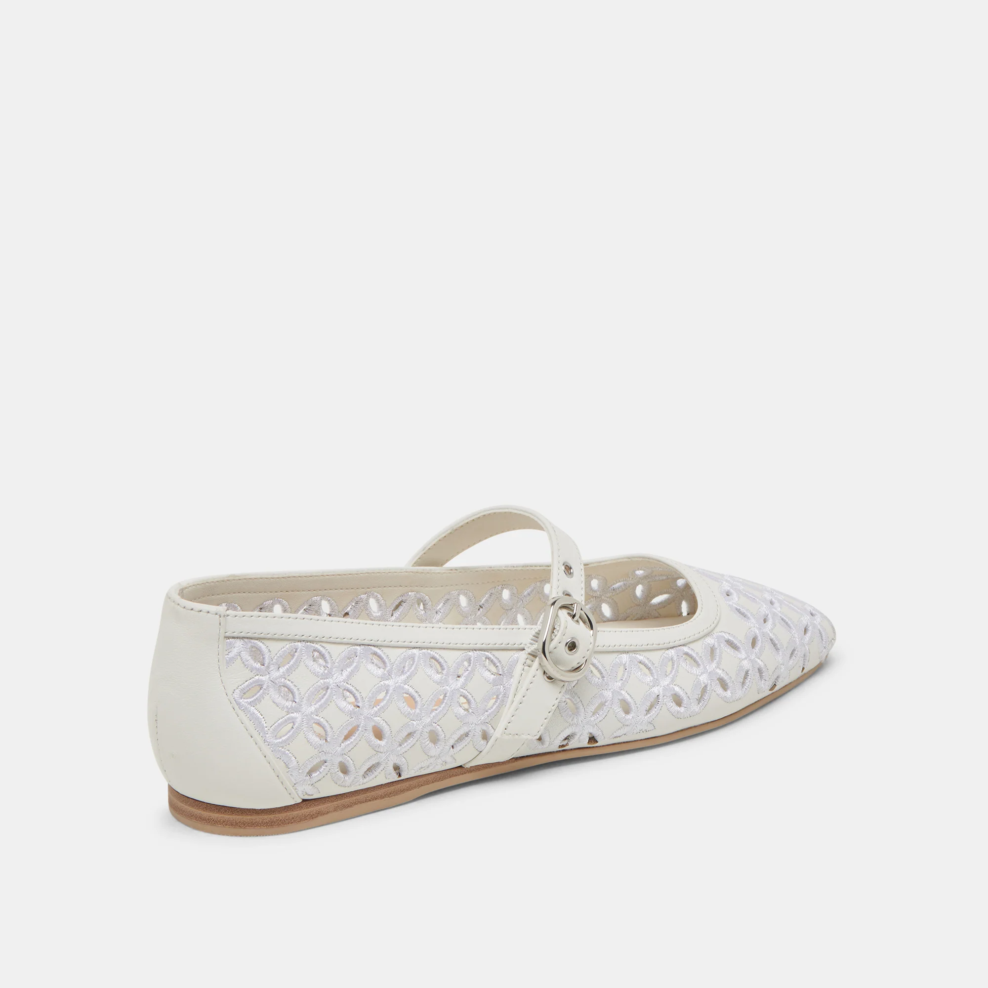 RODNI EYELET PERF BALLET FLATS TRUE WHITE LEATHER 19 RODNI EYELET PERF BALLET FLATS TRUE WHITE LEATHER