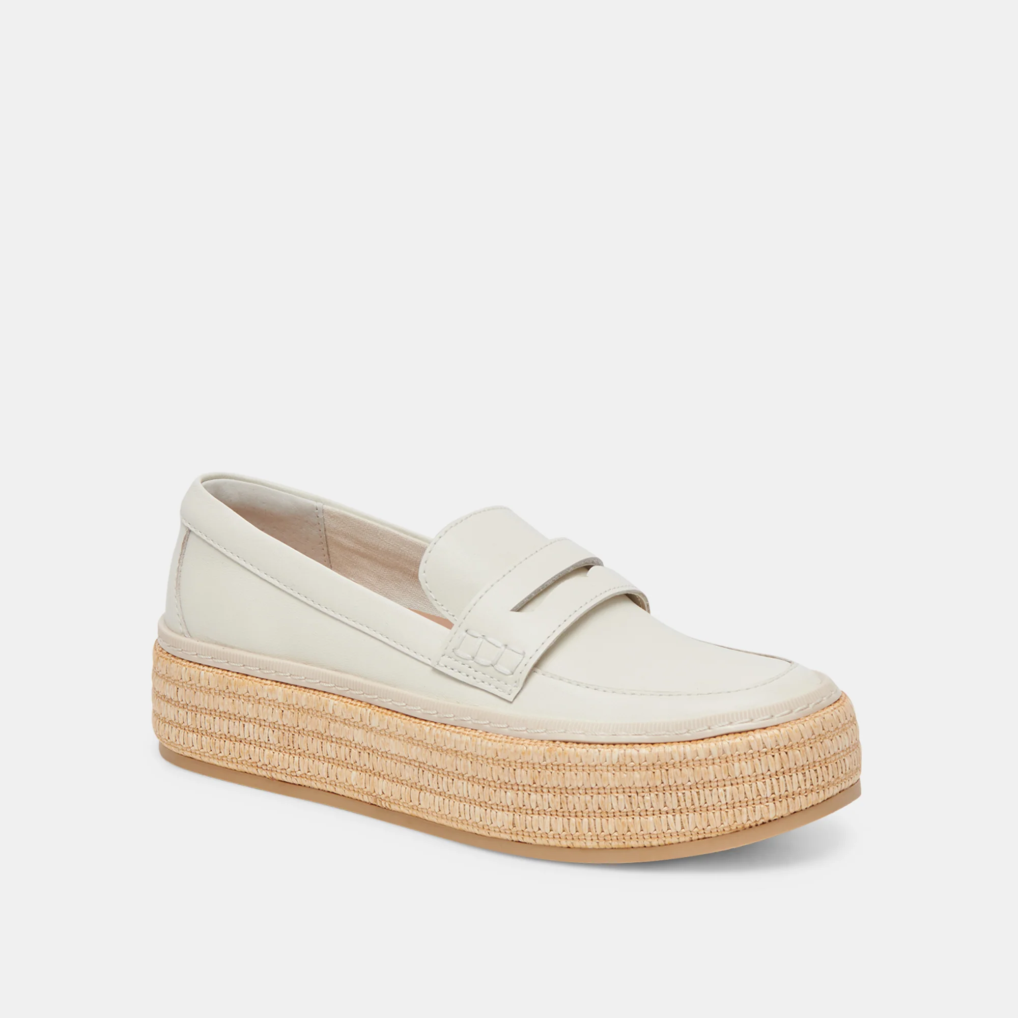 RANNA LOAFERS IVORY LEATHER 11 RANNA LOAFERS IVORY LEATHER
