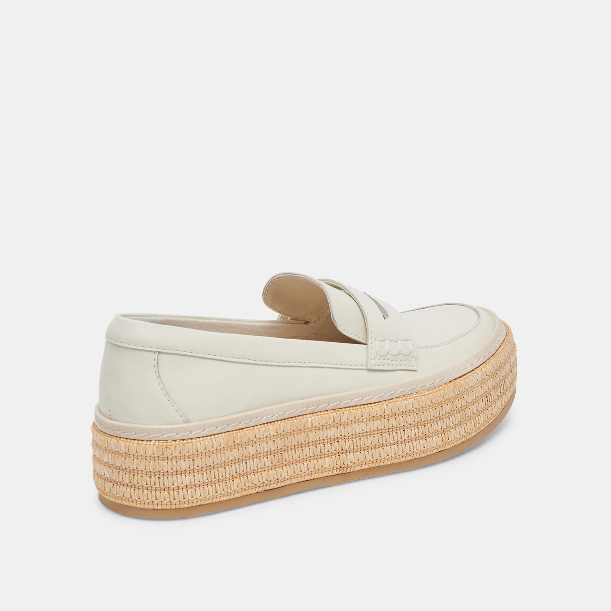 RANNA LOAFERS IVORY LEATHER 12 RANNA LOAFERS IVORY LEATHER