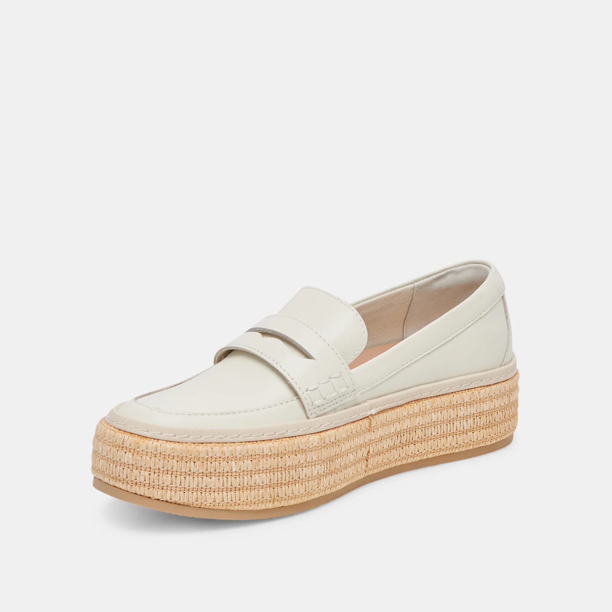 RANNA LOAFERS IVORY LEATHER 13 RANNA LOAFERS IVORY LEATHER