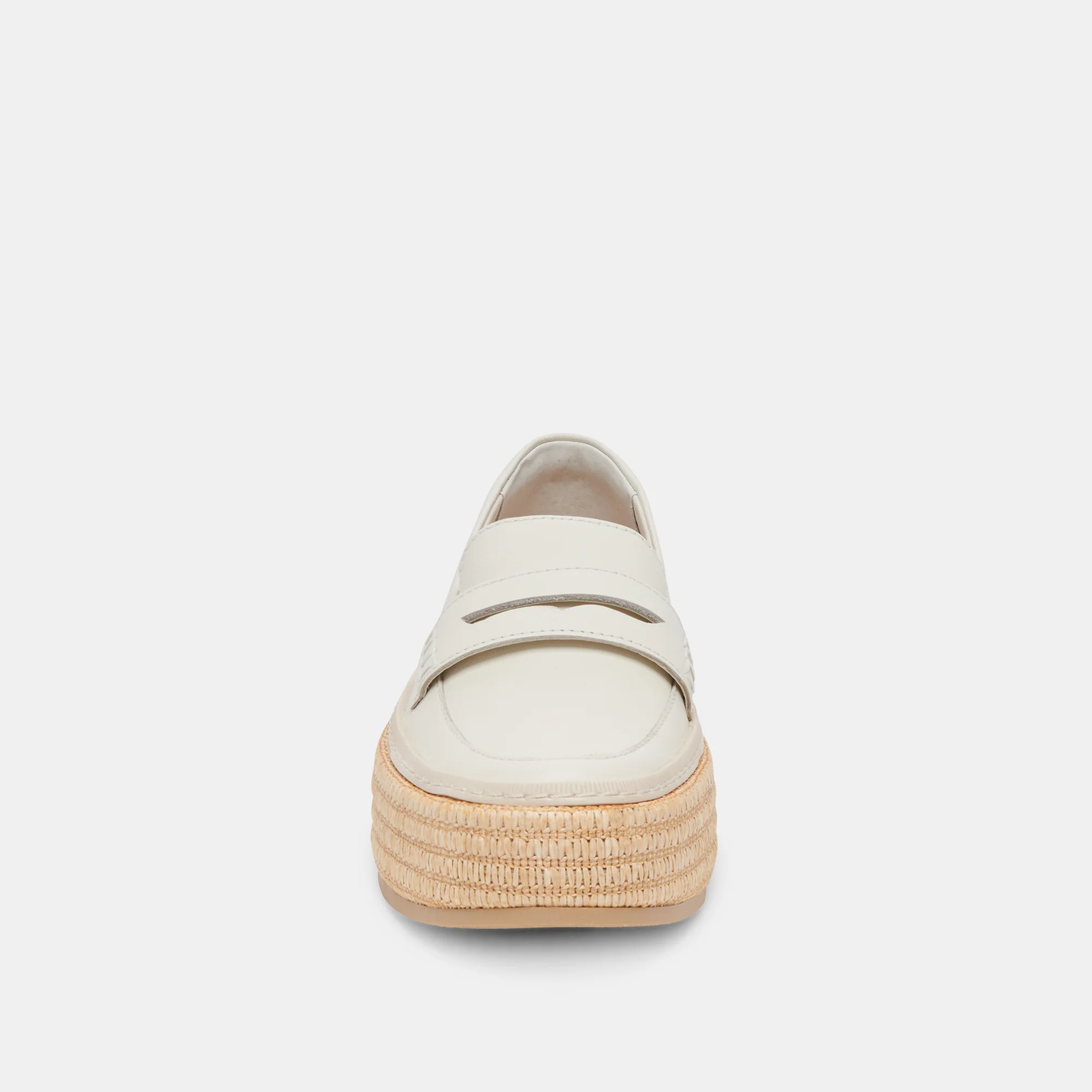 RANNA LOAFERS IVORY LEATHER 15 RANNA LOAFERS IVORY LEATHER