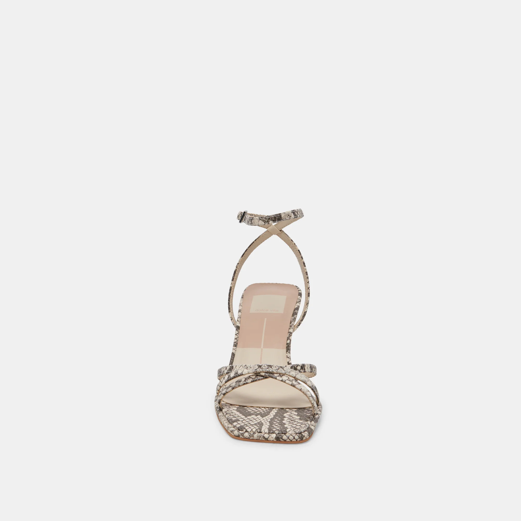 MANJI HEELS BLACK WHITE EMBOSSED SNAKE 15 MANJI HEELS BLACK WHITE EMBOSSED SNAKE