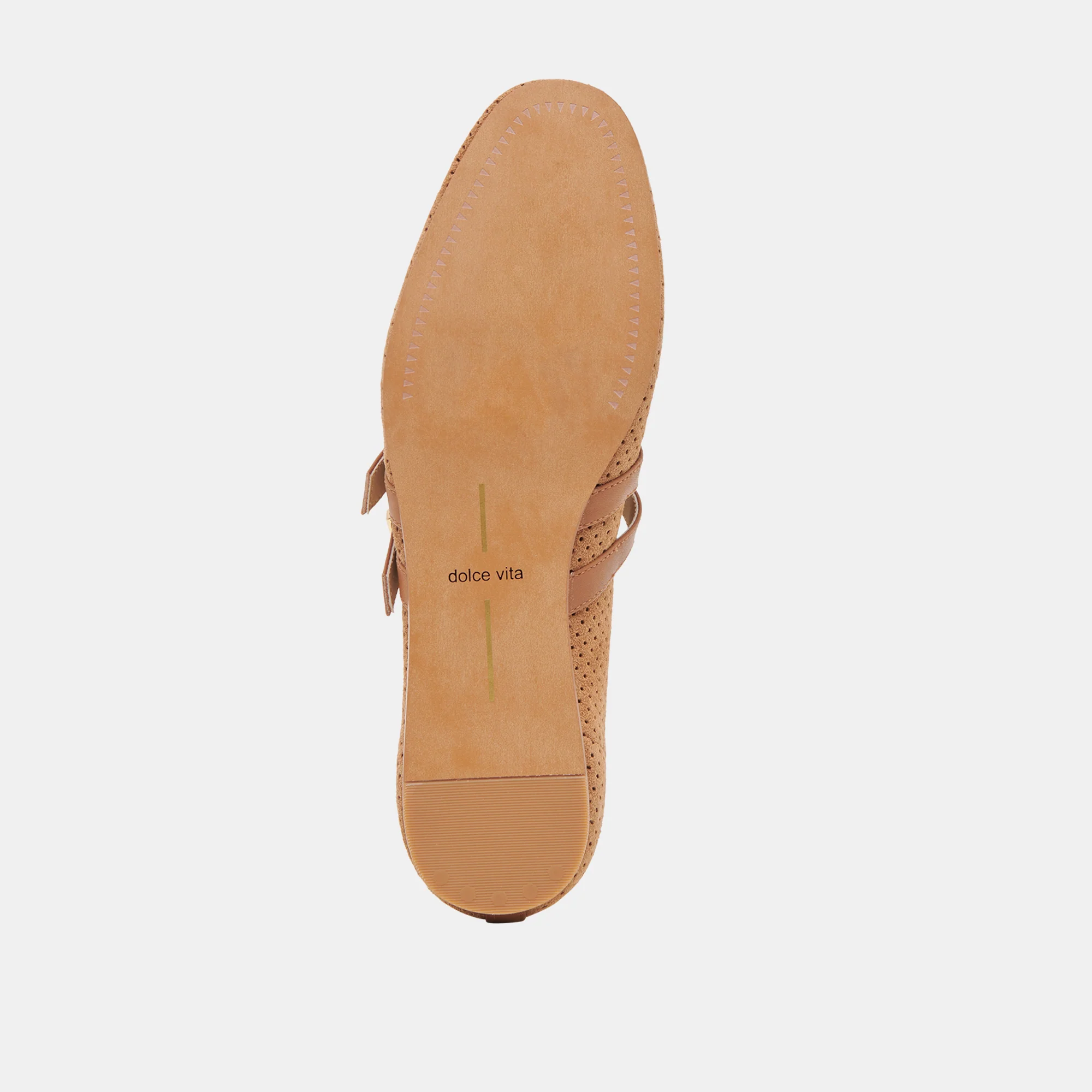 BAYLEE BALLET FLATS PECAN PERFORATED SUEDE 22 BAYLEE BALLET FLATS PECAN PERFORATED SUEDE